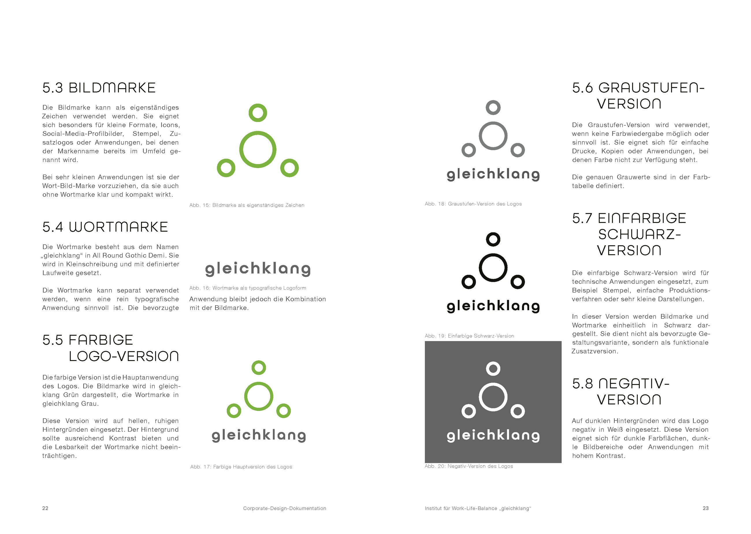 gleichklang Designguide – Logovarianten